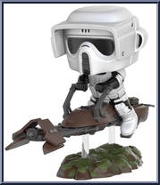 Scout Trooper with Speeder Bike from Star Wars - Pop! Vinyl Figures manufactured by Funko [Loose]
