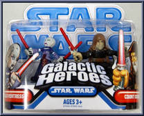 Asajj Ventress / Count Dooku from Star Wars - Galactic Heroes - Wave 19 manufactured by Hasbro [Front]