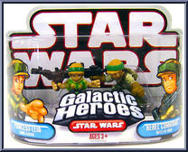 Princess Leia (Endor General) / Rebel Commando (Battle of Endor) from Star Wars - Galactic Heroes - Wave 15 manufactured by Hasbro [Front]