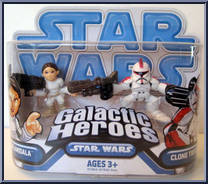 Padme Amidala / Clone Trooper from Star Wars - Galactic Heroes - Wave 18 manufactured by Hasbro [Front]