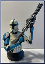 Clone Trooper Lieutenant (Blue) from Star Wars - Mini-Busts manufactured by Gentle Giant [Loose]
