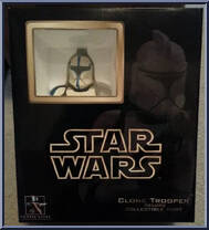 Clone Trooper Lieutenant (Blue) from Star Wars - Mini-Busts manufactured by Gentle Giant [Front]
