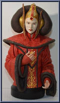 Queen Amidala (Red Senate Gown) (Phantom Menace) from Star Wars - Mini-Busts manufactured by Gentle Giant [Loose]