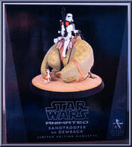 Sandtrooper on Dewback (Animated) from Star Wars - Maquettes manufactured by Gentle Giant [Front]