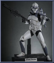 104th Battalion Wolf Pack Clone Trooper from Star Wars - Clone Wars manufactured by Hot Toys [Loose]