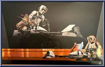 Scout Trooper and Speeder Bike from Star Wars - Mandalorian manufactured by Hot Toys [Front]