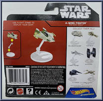 A-Wing Fighter from Star Wars - Hot Wheels Starships - Rogue One manufactured by Mattel [Back]