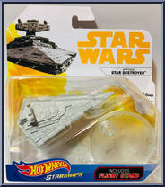 Imperial Star Destroyer from Star Wars - Hot Wheels Starships - White Card / Yellow Letters manufactured by Mattel [Front]