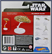 Millennium Falcon (Gold) from Star Wars - Hot Wheels Starships - Rogue One manufactured by Mattel [Back]
