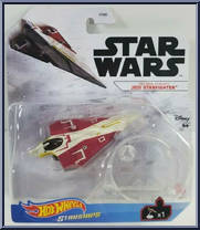 Obi-Wan Kenobi's Jedi Starfighter from Star Wars - Hot Wheels Starships - White Card / Black Letters manufactured by Mattel [Front]