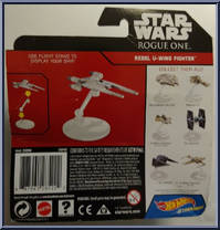 Rebel U-Wing Fighter from Star Wars - Hot Wheels Starships - Rogue One manufactured by Mattel [Back]
