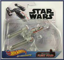 Resistance Y-Wing Fighter from Star Wars - Hot Wheels Starships - White Card / Black Letters manufactured by Mattel [Front]