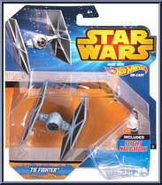 TIE Fighter from Star Wars - Hot Wheels Starships - Blue Card / Yellow Letters manufactured by Mattel [Front]