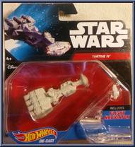 Tantive IV from Star Wars - Hot Wheels Starships - Black Card / White Letters manufactured by Mattel [Front]