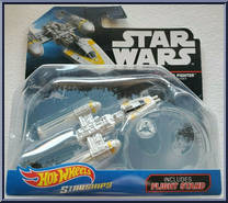 Y-Wing Fighter Gold Leader from Star Wars - Hot Wheels Starships - Rogue One manufactured by Mattel [Front]