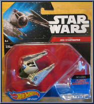 Yoda's Jedi Starfighter from Star Wars - Hot Wheels Starships - Black Card / White Letters manufactured by Mattel [Front]