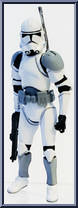 Clone Trooper (Coruscant Landing Platform) from Star Wars - Legacy Collection - Blue / White Cards manufactured by Hasbro [Loose]