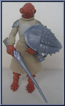 Mon Calamari Warrior from Star Wars - Legacy Collection - Blue / White Cards manufactured by Hasbro [Loose]