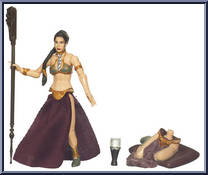 Princess Leia (Slave Outfit) from Star Wars - Legacy Collection - Red / White Cards manufactured by Hasbro [Loose]