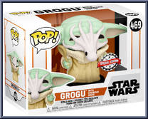 Grogu (with Chowder Squid) from Star Wars - Mandalorian - Pop! Vinyl Figures manufactured by Funko [Front]