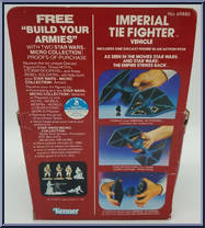 Imperial Tie Fighter from Star Wars - Micro Collection - Basic Series manufactured by Kenner [Back]