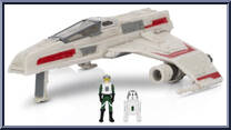 Dark Empire E-Wing (Light Armor) from Star Wars - Micro Galaxy Squadron - Series 6 manufactured by Jazwares [Loose]