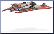 Darth Maul's Nightbrother (Starfighter Class) from Star Wars - Micro Galaxy Squadron - Series 7 manufactured by Jazwares [Loose]