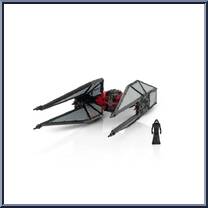 Kylo Ren's Tie Whisper (Destroyed) (Light Armor) from Star Wars - Micro Galaxy Squadron - Series 7 manufactured by Jazwares [Loose]