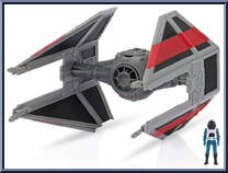 Soontir Fel's Tie Interceptor (Light Armor Class) from Star Wars - Micro Galaxy Squadron - Series 7 manufactured by Jazwares [Loose]