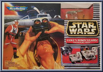 Luke's Binoculars / Yavin Rebel Base from Star Wars - Micro Machines - Playsets - Silver Bars Packaging manufactured by Galoob [Front]