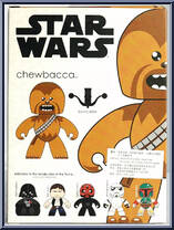 Chewbacca from Star Wars - Mighty Muggs - Series 1 manufactured by Hasbro [Back]