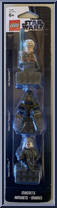 Luke Skywalker / Emperor Palpatine / Imperial Officer from Star Wars - Original Trilogy - Magnets manufactured by Lego [Front]