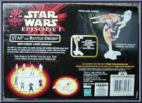 STAP and Battle Droid from Star Wars - Phantom Menace - Vehicles manufactured by Hasbro [Back]
