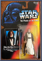 Ben Obi-Wan Kenobi from Star Wars - Power of the Force II - Red Card manufactured by Kenner [Front]