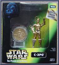 C-3PO from Star Wars - Power of the Force II - Coin Collection manufactured by Kenner [Front]