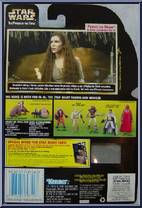 Princess Leia (Ewok Celebration Outfit) from Star Wars - Power of the Force II - Freeze Frame manufactured by Kenner [Back]