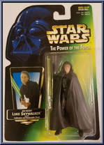 Luke Skywalker (Jedi Knight) from Star Wars - Power of the Force II - Green Card manufactured by Kenner [Front]