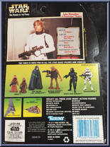Luke Skywalker (Stormtrooper Disguise) from Star Wars - Power of the Force II - Green Card manufactured by Kenner [Back]