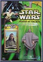 Qui-Gon Jinn (Mos Espa Disguise) from Star Wars - Power of the Jedi - Phantom Menace manufactured by Kenner [Front]