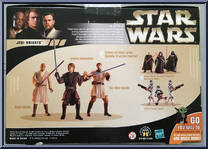 Anakin Skywalker / Mace Windu / Obi-Wan Kenobi from Star Wars - Revenge of the Sith - Commemorative Episode III DVD Collection manufactured by Hasbro [Back]