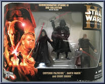 Emperor Palpatine / Darth Vader / Count Dooku Action Figure