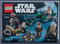 Rebel Trooper Battle Pack from Star Wars - Rogue One - Basic Series manufactured by Lego [Back]