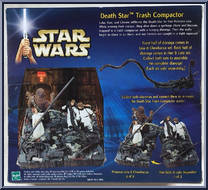 Death Star Trash Compactor (Princess Leia & Chewbacca) from Star Wars - Saga - A New Hope manufactured by Hasbro [Back]
