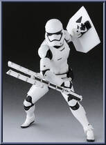 First Order Stormtrooper (Shield & Baton Set) from Star Wars - S.H. Figuarts - Episode VII - The Force Awakens manufactured by Bandai [Loose]