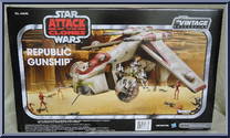 Republic Gunship (Attack of the Clones) from Star Wars - Vintage Collection - Vehicles manufactured by Hasbro [Back]