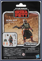 Boba Fett (Tatooine) from Star Wars - Vintage Collection (2018) - Book of Boba Fett manufactured by Hasbro [Back]