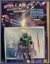 Black Warrior (Green Chest / Purple Cape) Action Figure