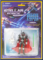 Caped Warrior (Black) from Stellar Force - Series II manufactured by Chap Mei [Front]