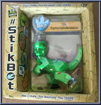 StikPachycephalosaurus (Green) from Stikbot - Dino manufactured by Zing [Front]