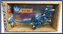 StikT-Rex (Clear Blue) from Stikbot - Mega Dino manufactured by Zing [Front]
